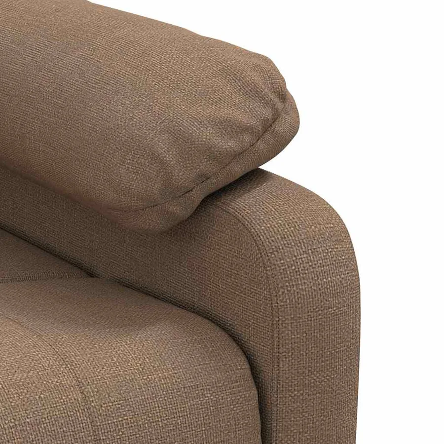 Fauteuil inclinable Marron Tissu - 8