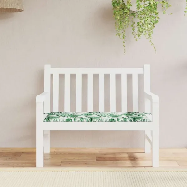 Tapis de Chaise Tissu Oxford Motif feuille 100 x 50 x 3 cm