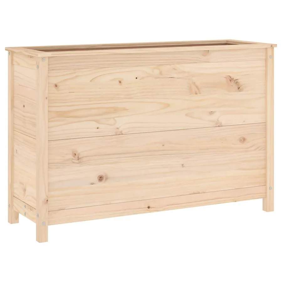 Lit surélevé de jardin 119,5x40x78 cm bois de pin massif - 2