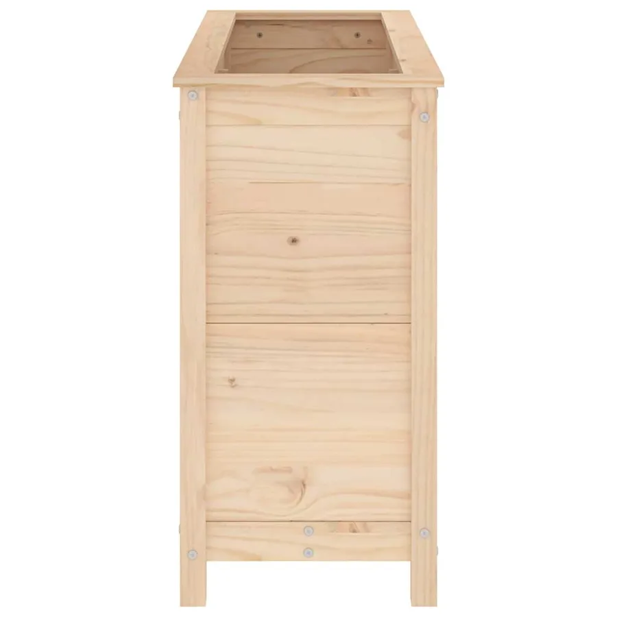 Lit surélevé de jardin 119,5x40x78 cm bois de pin massif - 5