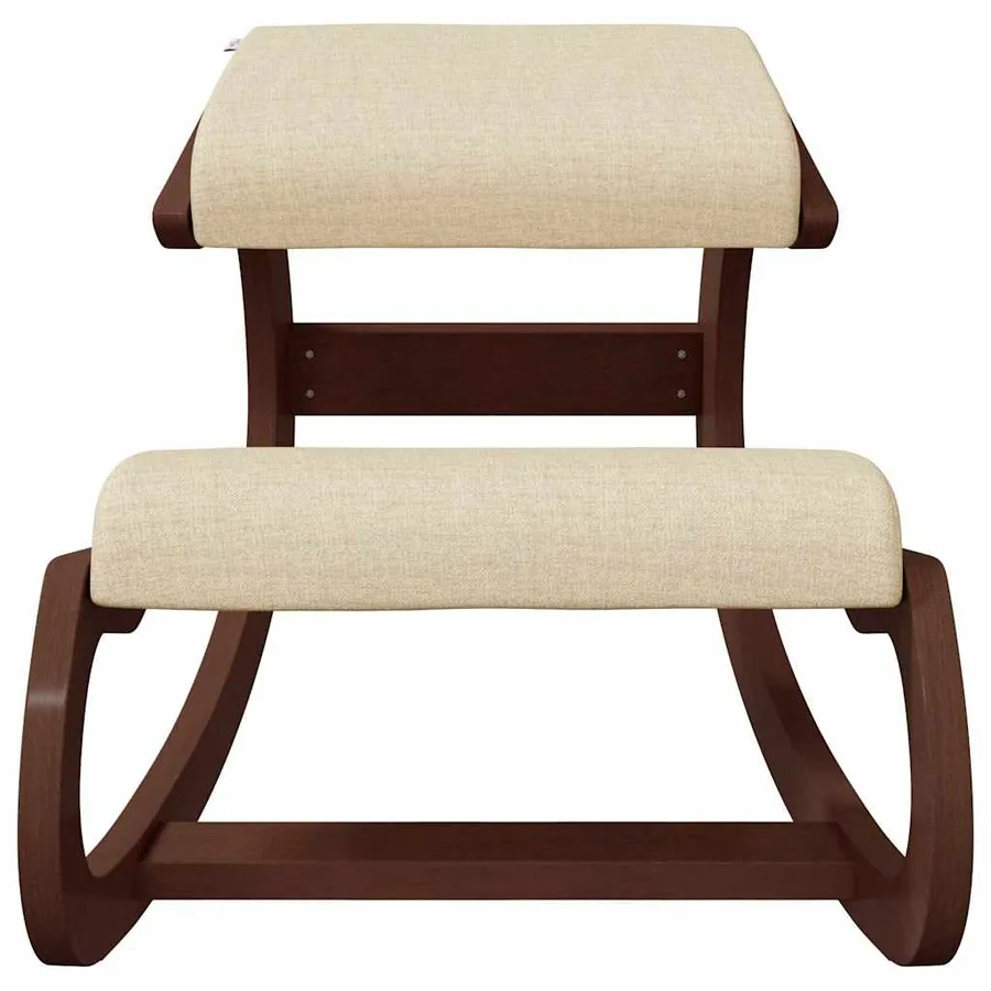 Chaise assis-genoux crème 55x84x55 cm contreplaqué de bouleau - 3