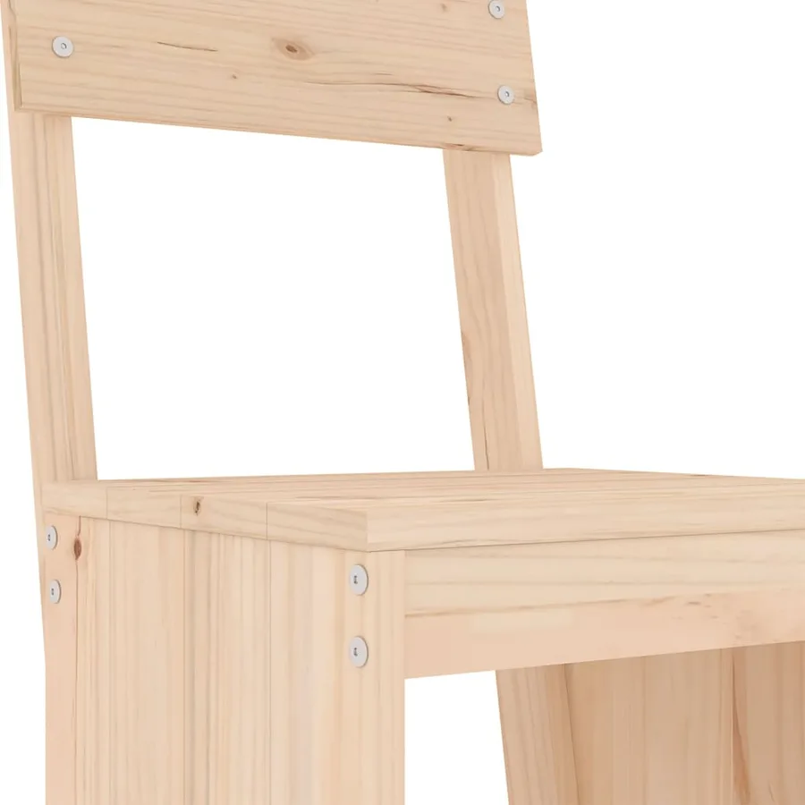 Ensemble de bar de jardin 5 pcs bois de pin massif - 5
