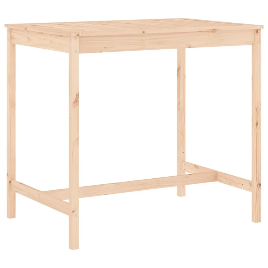 Ensemble de bar de jardin 5 pcs bois de pin massif - 6