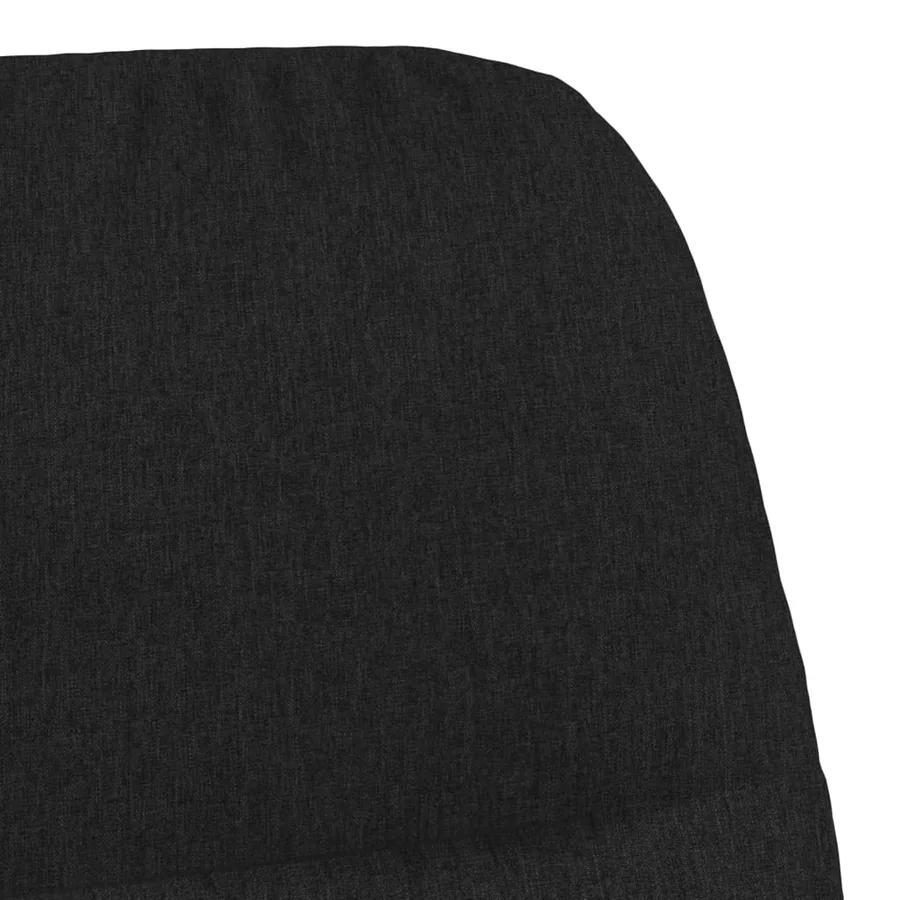 Chaise de relaxation Noir Tissu - 6