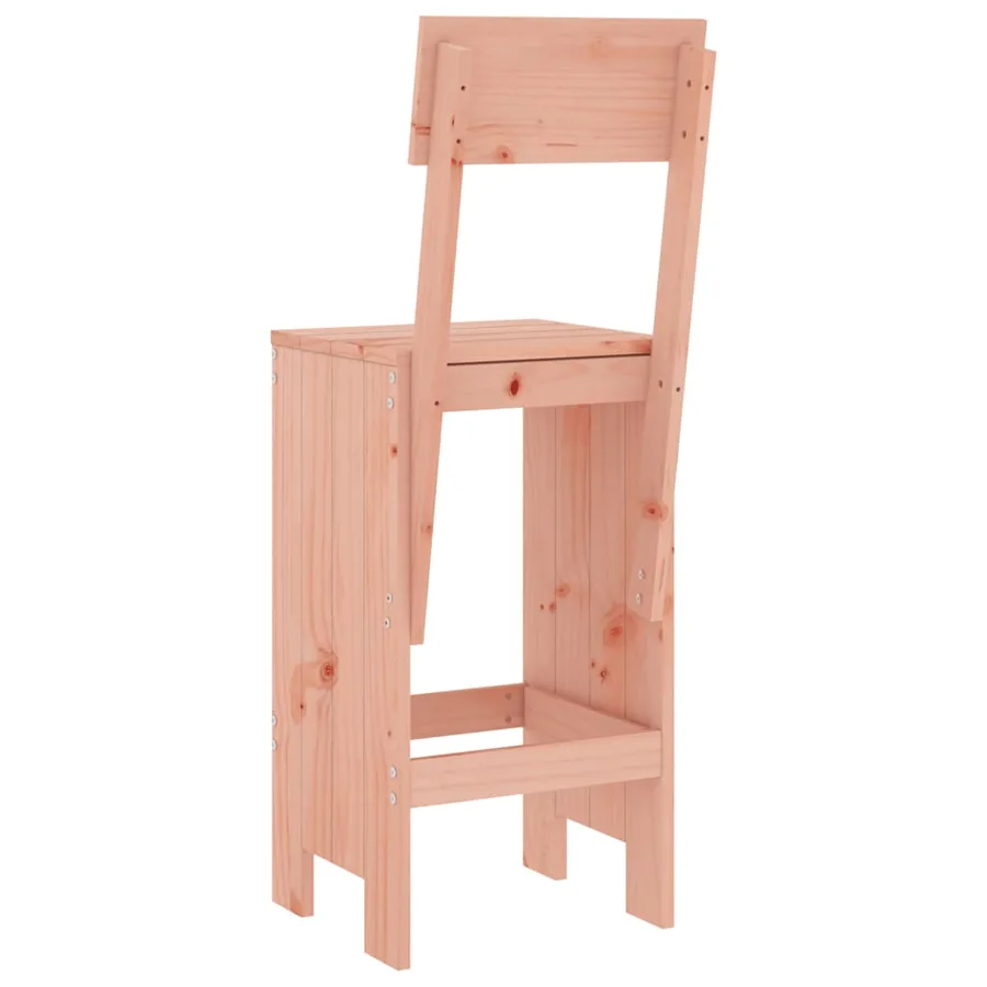 Tabourets de bar lot de 2 40x48,5x115,5 cm bois massif douglas - 6