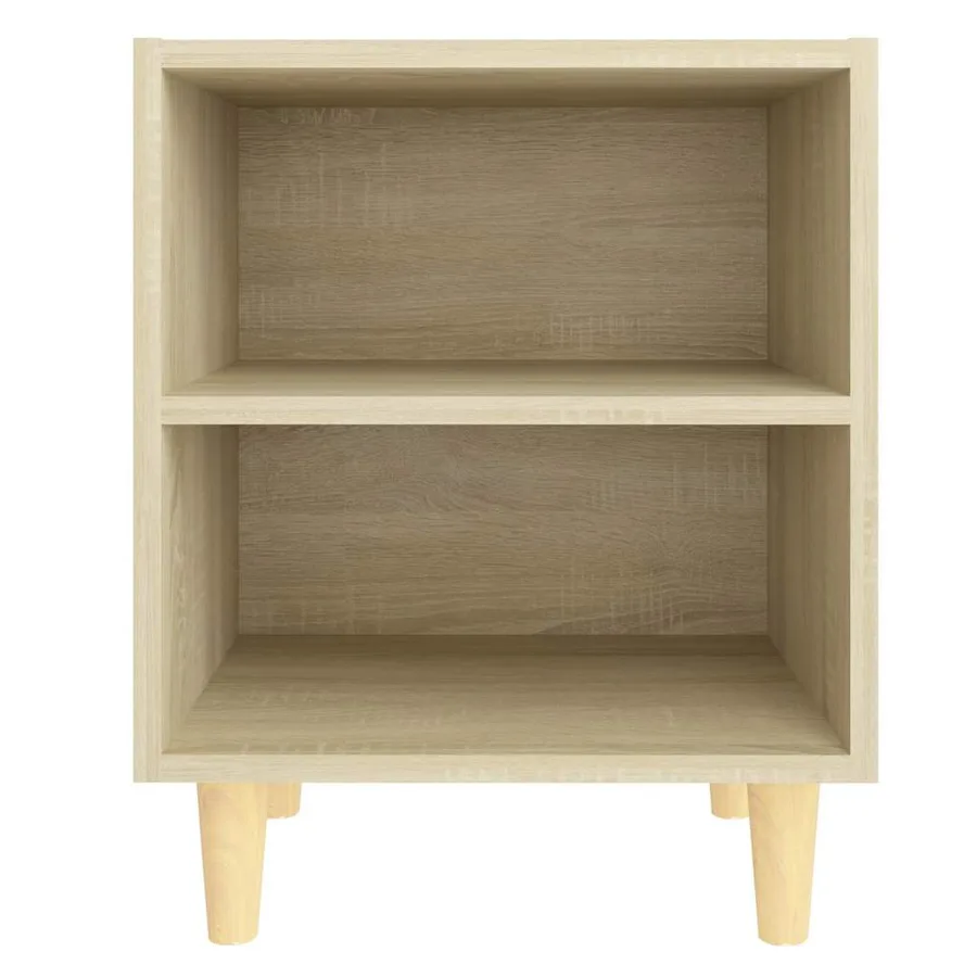 Table de chevet avec pieds en bois Chêne sonoma 40x30x50 cm - 3