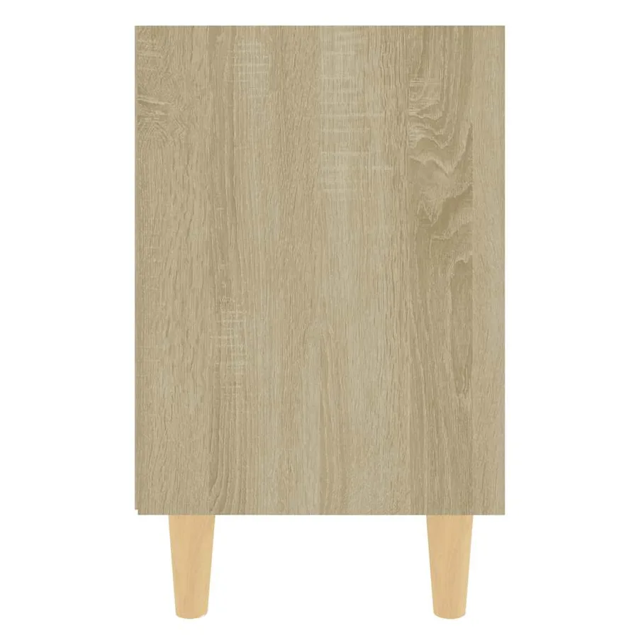 Table de chevet avec pieds en bois Chêne sonoma 40x30x50 cm - 4