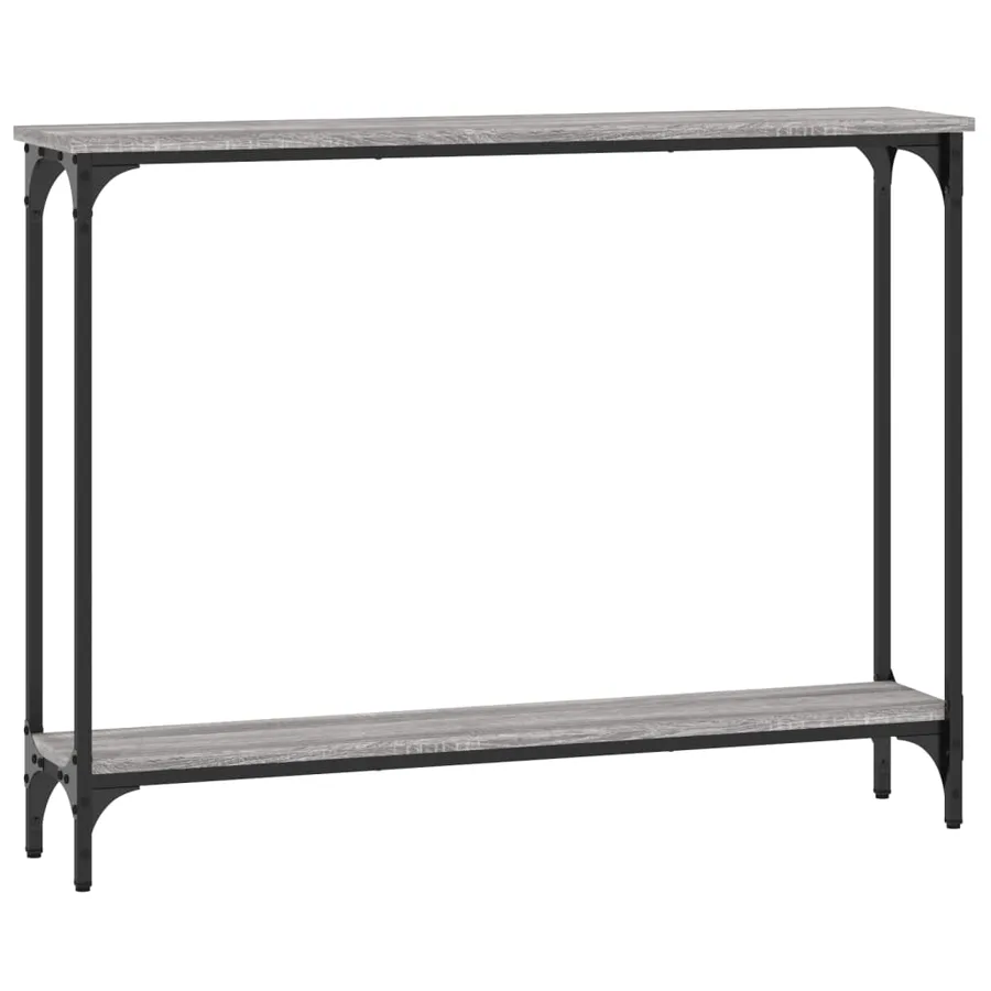 Table console sonoma gris 100x22,5x75 cm bois d'ingénierie - 6