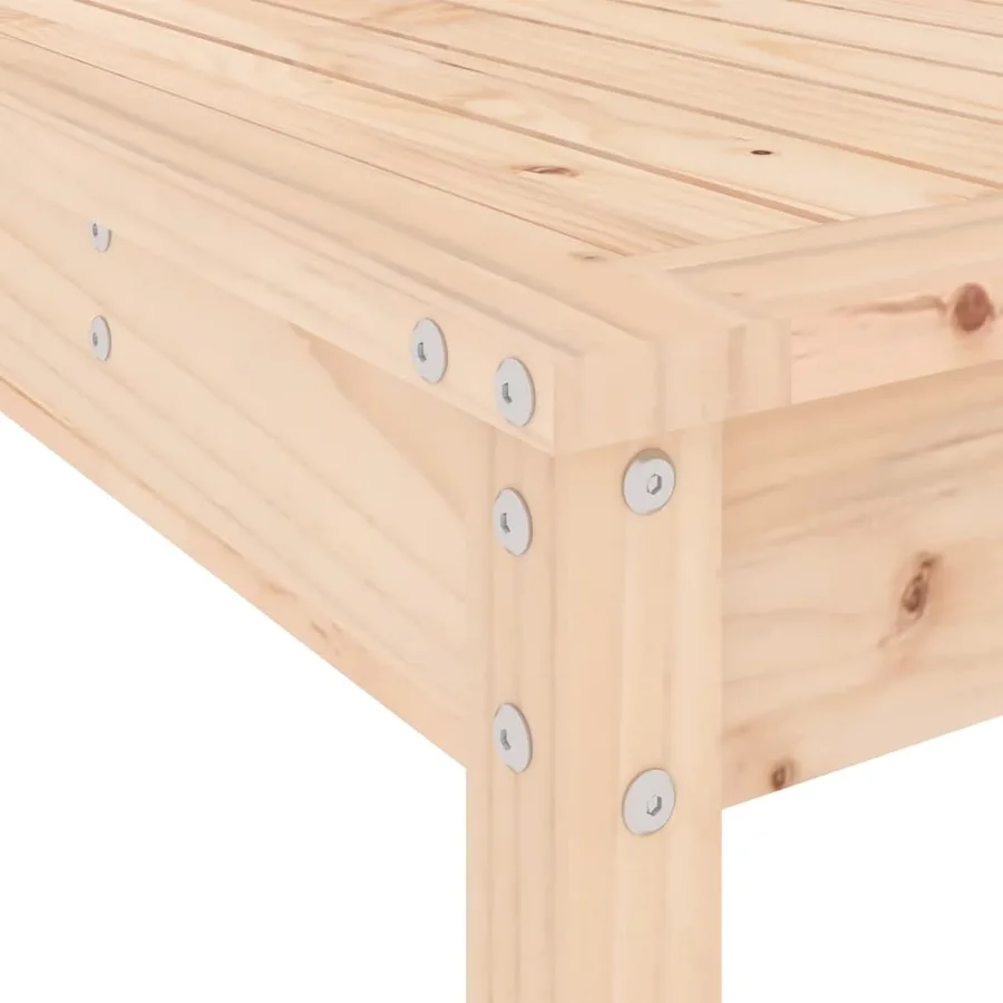 Ensemble de bar de jardin 7 pcs Bois de pin massif - 7