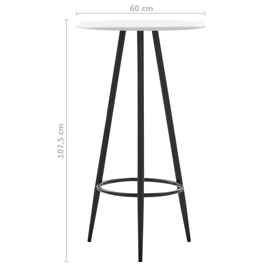 Ensemble de bar 3 pcs Tissu Gris foncé - 12