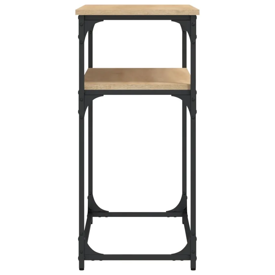 Table console chêne sonoma 100x35,5x75 cm bois d'ingénierie - 5