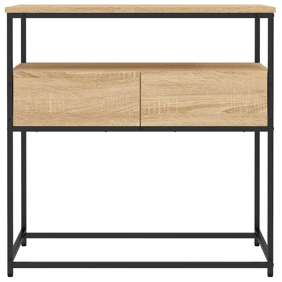 Table console Chêne Sonoma 75x40x75 cm Bois d'ingénierie - 6