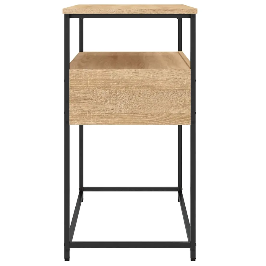 Table console Chêne Sonoma 75x40x75 cm Bois d'ingénierie - 7