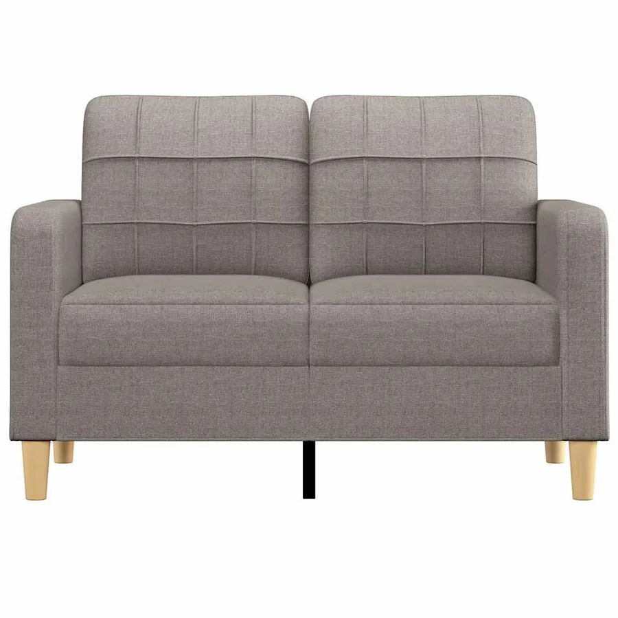 Canapé à 2 places Taupe 120 cm Tissu - 3