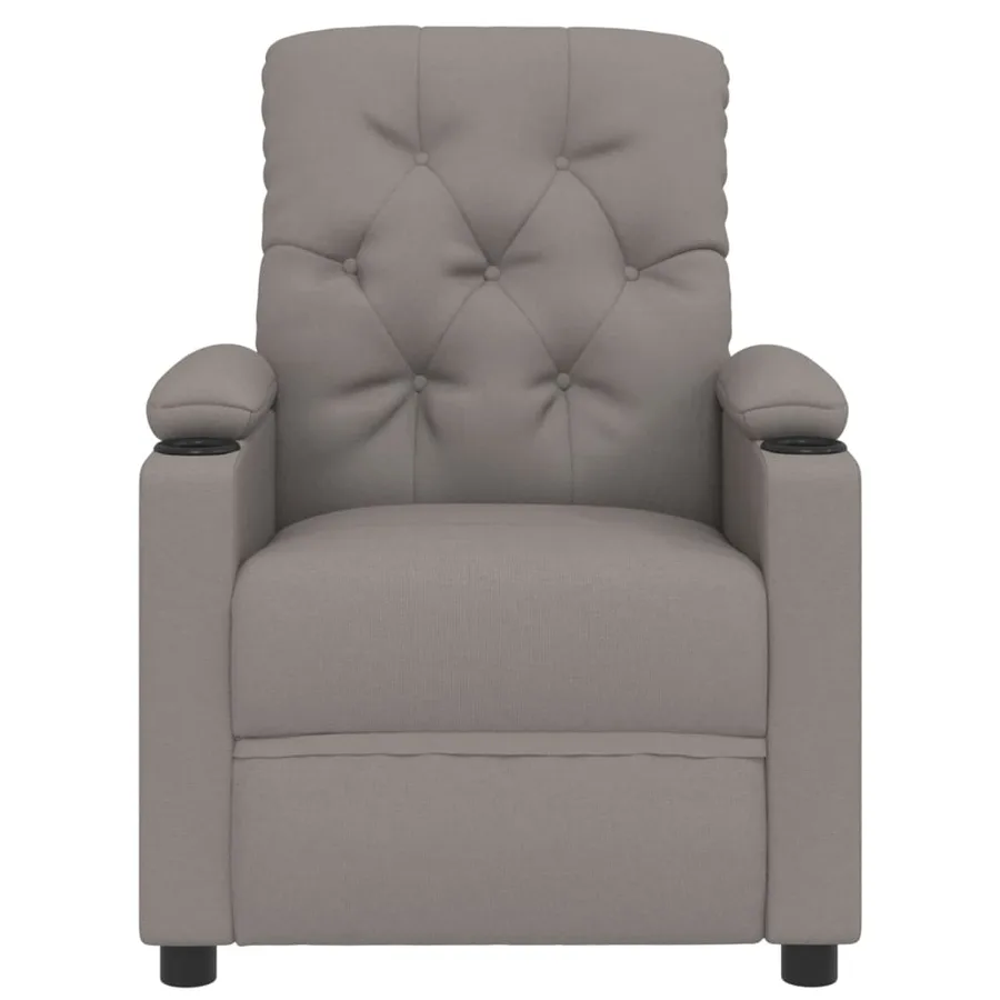 Fauteuil inclinable électrique Taupe Tissu - 4