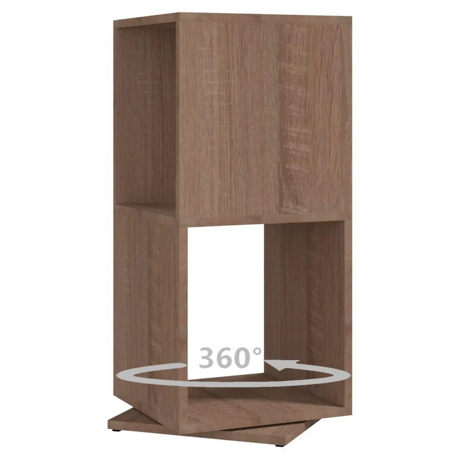 Armoire rotative Chêne Sonoma 34,5x34,5x75,5 cm bois ingénierie - 6