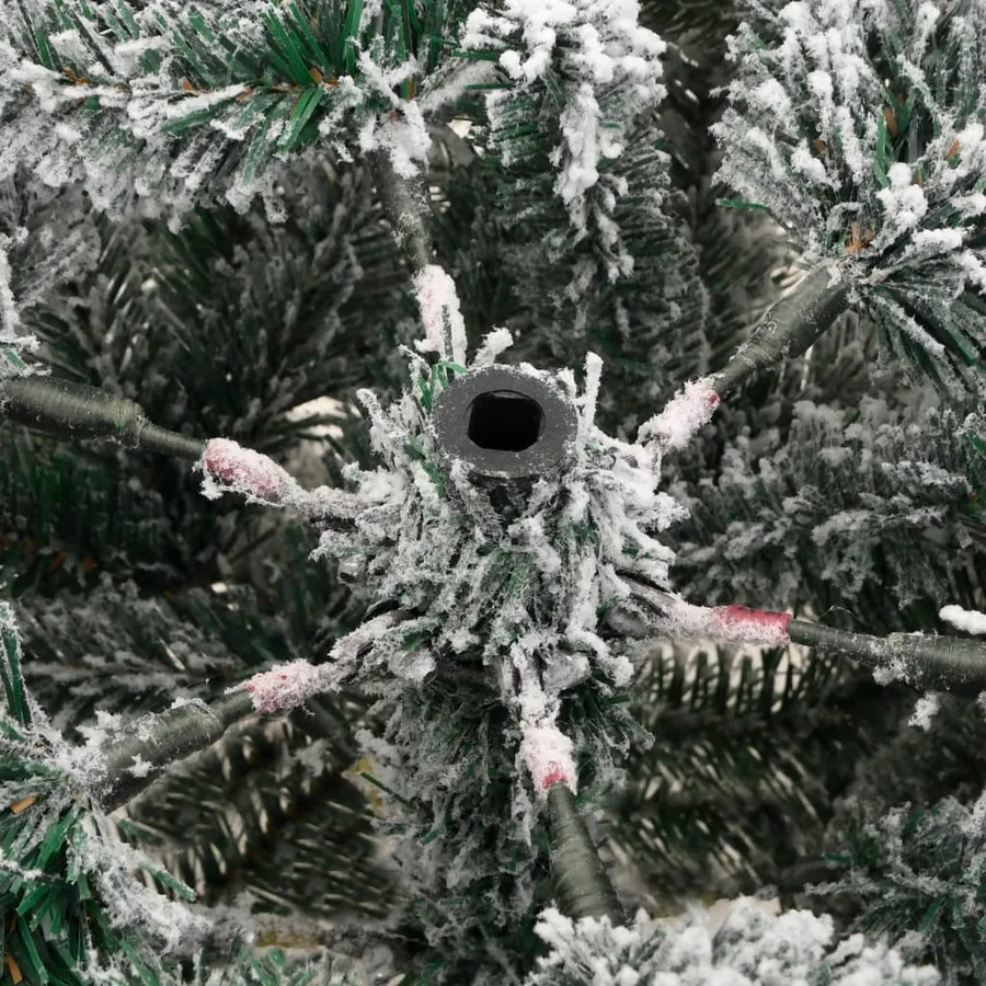 Sapin de Noël artificiel à charnières avec neige floquée 120 cm - 7