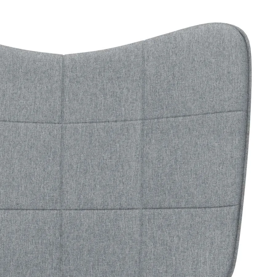 Chaise de relaxation Gris clair Tissu - 6