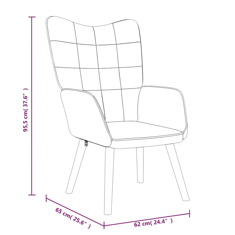 Chaise de relaxation Gris clair Tissu - 7