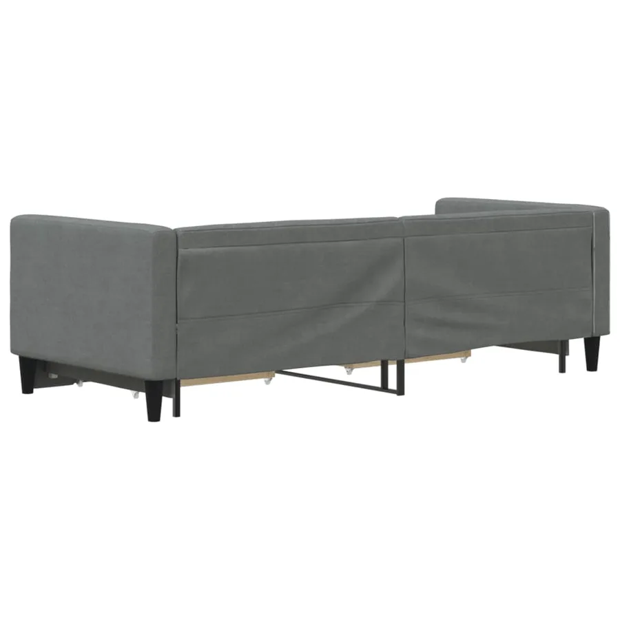 Lit de jour avec gigogne et tiroirs sans matelas 80x200 cm - 5