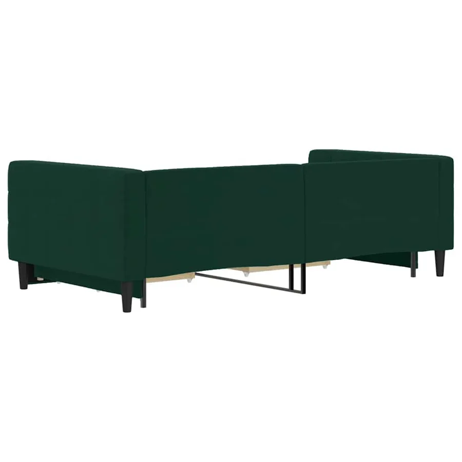 Lit de jour avec gigogne et tiroirs sans matelas 100x200 cm - 5