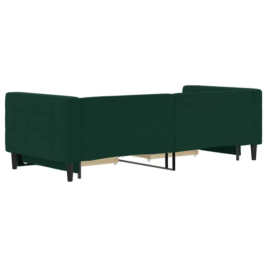 Lit de jour avec gigogne et tiroirs sans matelas 90x200 cm - 5