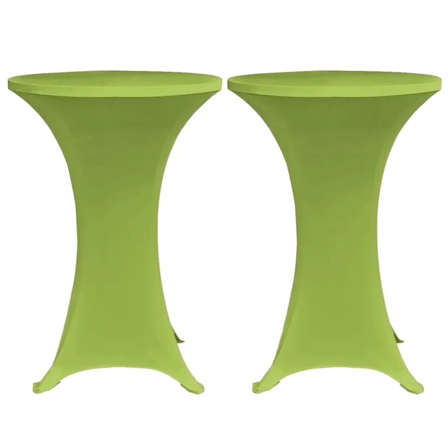 Housse de table extensible 2 pcs 80 cm Verte - 2