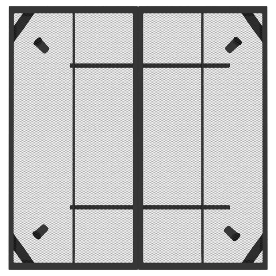 Ensemble à manger de jardin 5 pcs anthracite métal maille - 7