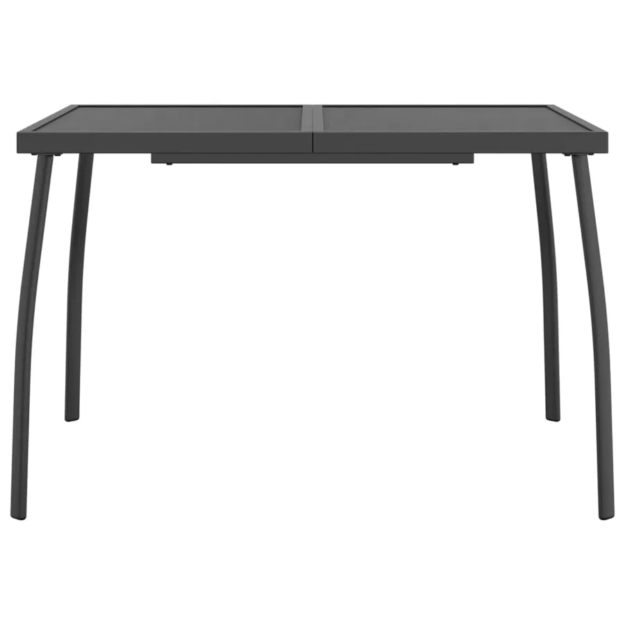 Ensemble à manger de jardin 5 pcs anthracite métal maille - 7