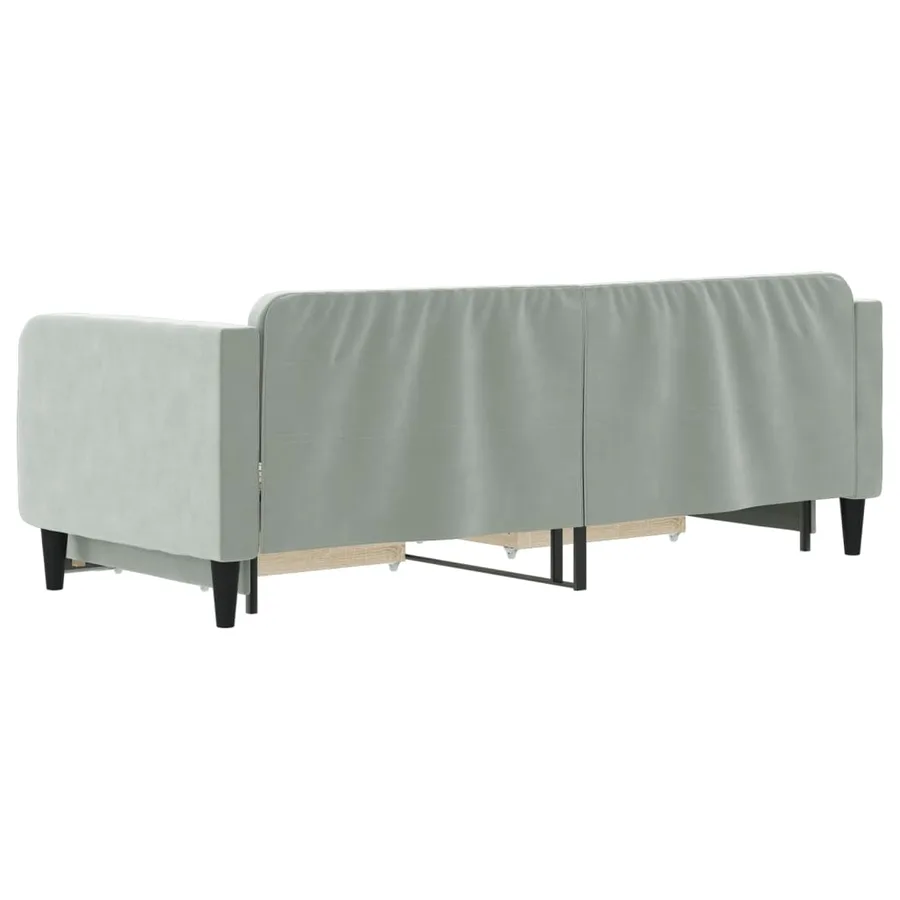 Lit de jour avec gigogne et tiroirs sans matelas 80x200 cm - 5