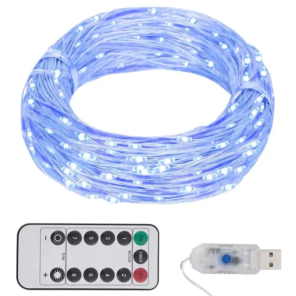 Guirlande LED avec 300 LED Bleu 30 m
