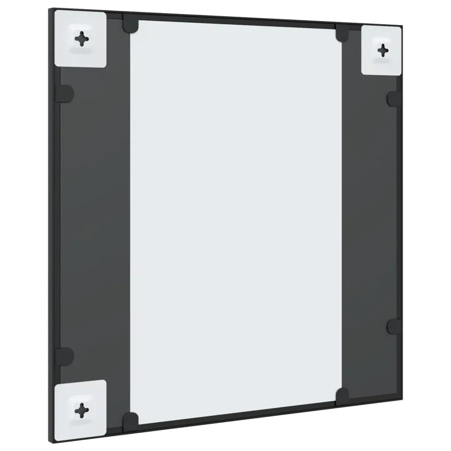 Miroir mural noir 50x50 cm carré fer - 5