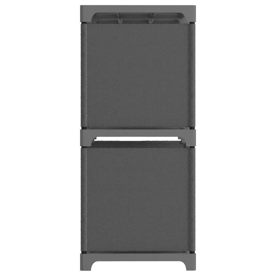 Étagère d'affichage 6 cubes Gris 103x30x72,5 cm Tissu - 3
