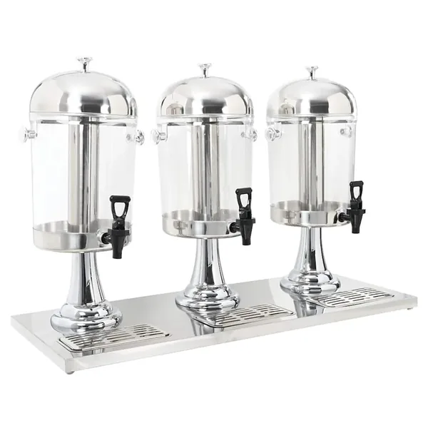 Distributeur de jus en acier inoxydable 3 x 8 L