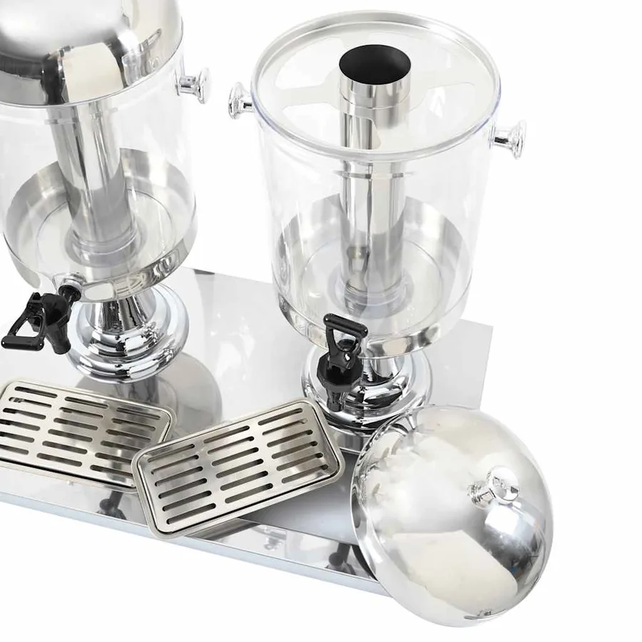 Distributeur de jus en acier inoxydable 3 x 8 L - 6