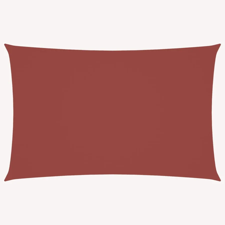 Voile de parasol tissu oxford rectangulaire 5x7 m terre cuite - 2