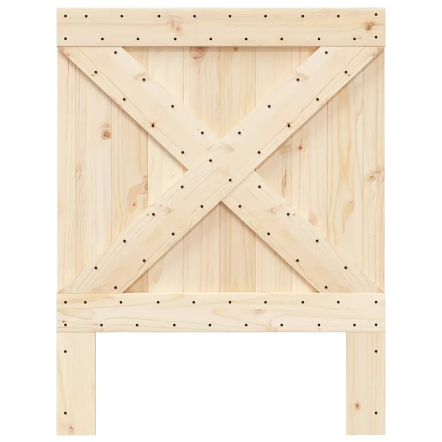 Tête de lit 80x104 cm bois massif de pin - 3