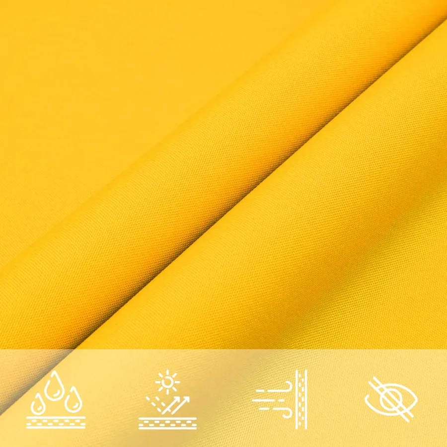 Voile de parasol tissu oxford rectangulaire 2,5x4 m jaune - 6