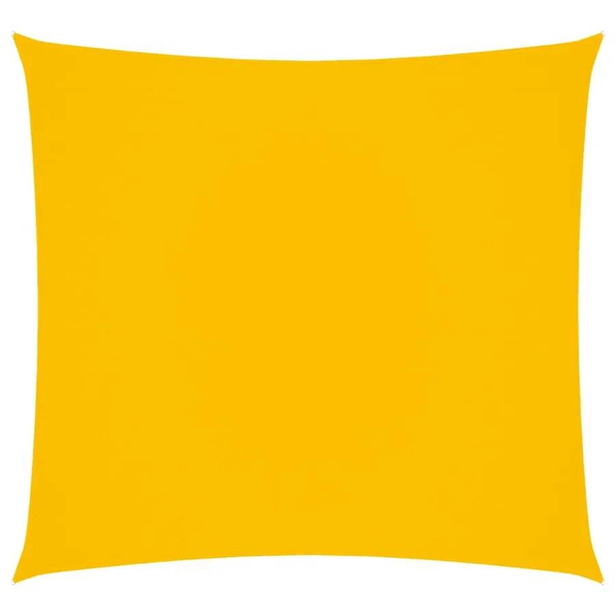 Voile de parasol tissu oxford carré 3,6x3,6 m jaune - 2