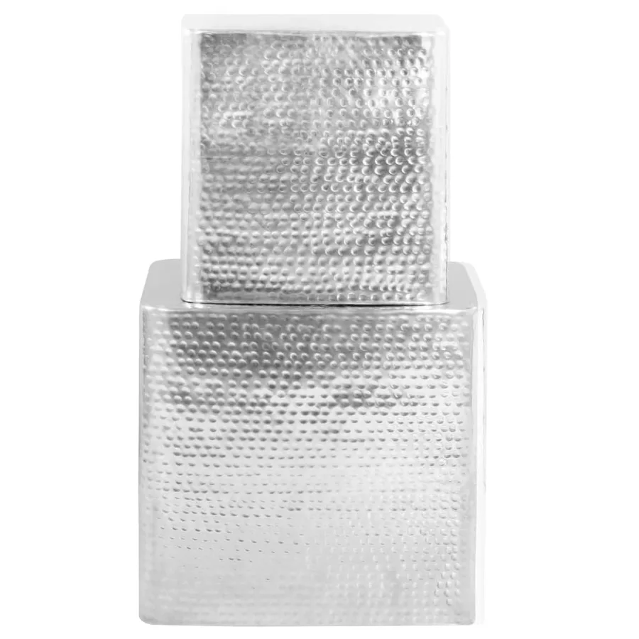Tables basses 2 pcs Argenté Aluminium - 4