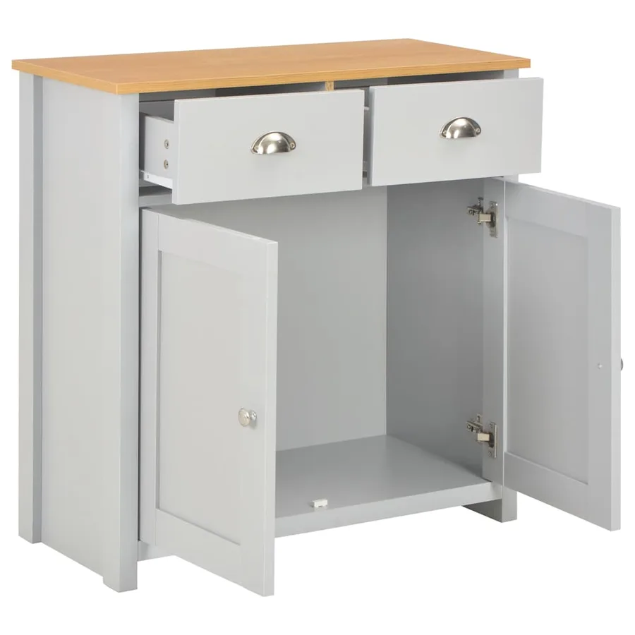 Buffet Gris 79x35x81 cm - 2