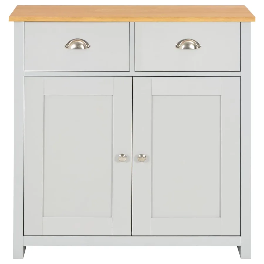 Buffet Gris 79x35x81 cm - 3