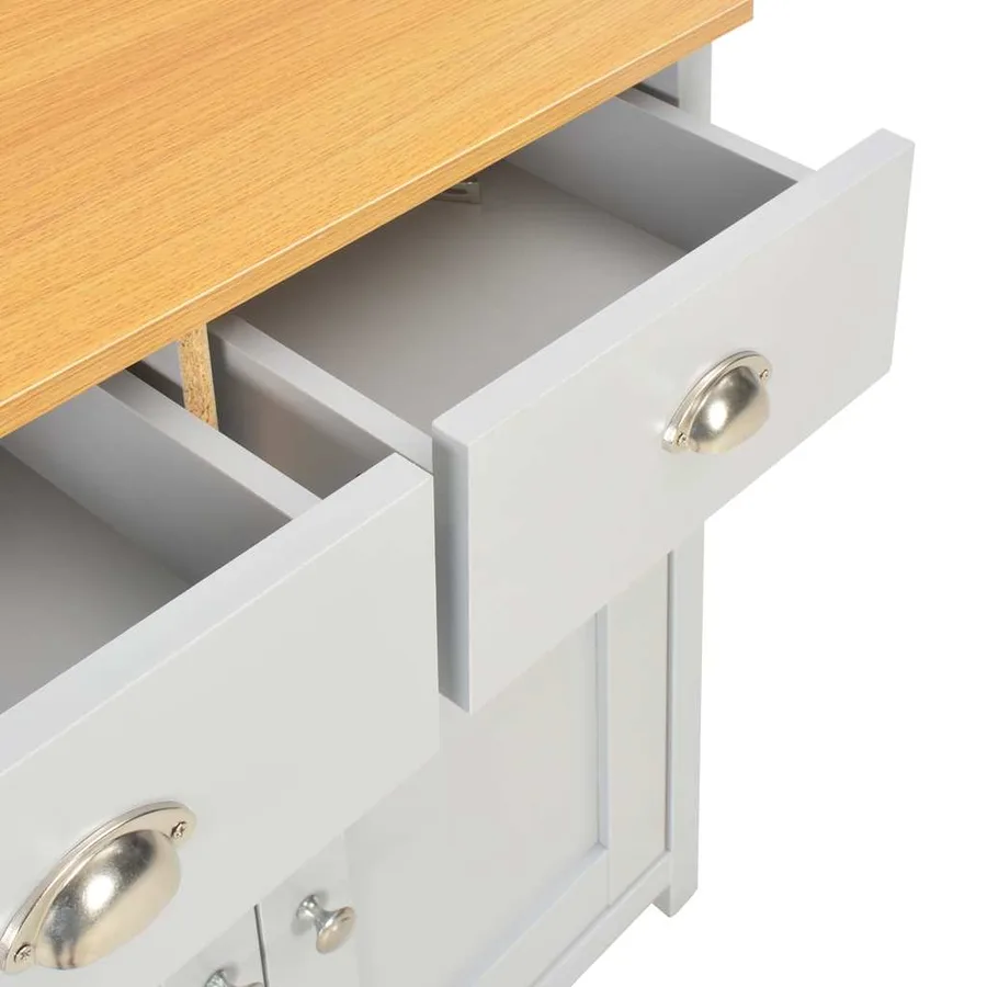 Buffet Gris 79x35x81 cm - 8