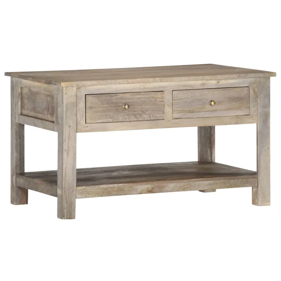 Table basse 82x52x47 cm Bois de manguier massif - 10