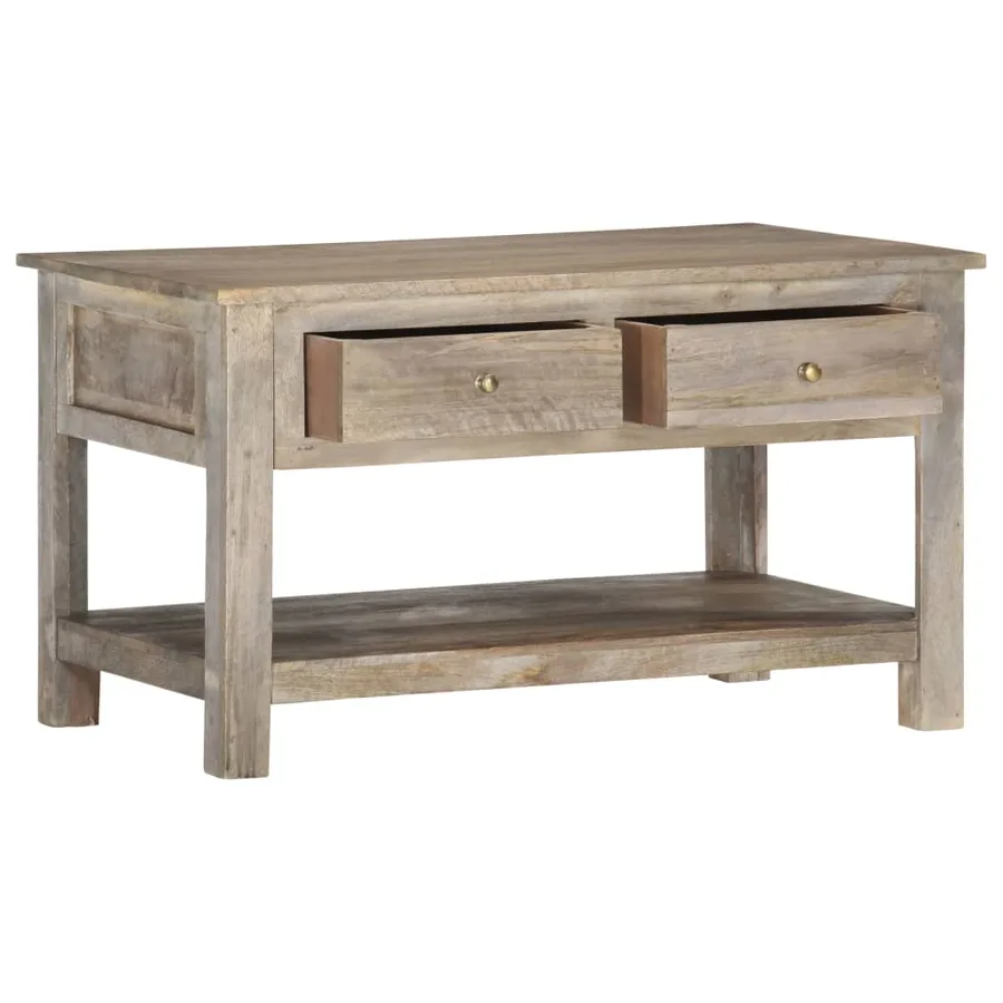 Table basse 82x52x47 cm Bois de manguier massif - 2