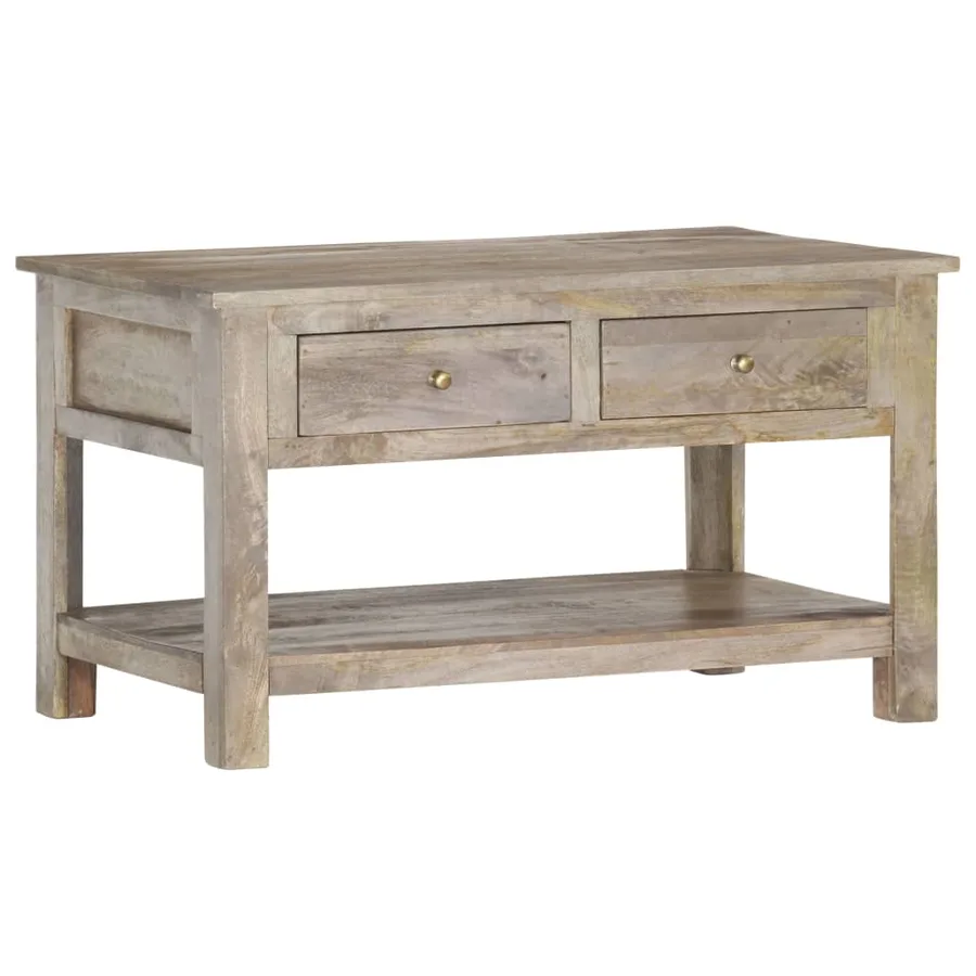Table basse 82x52x47 cm Bois de manguier massif - 9