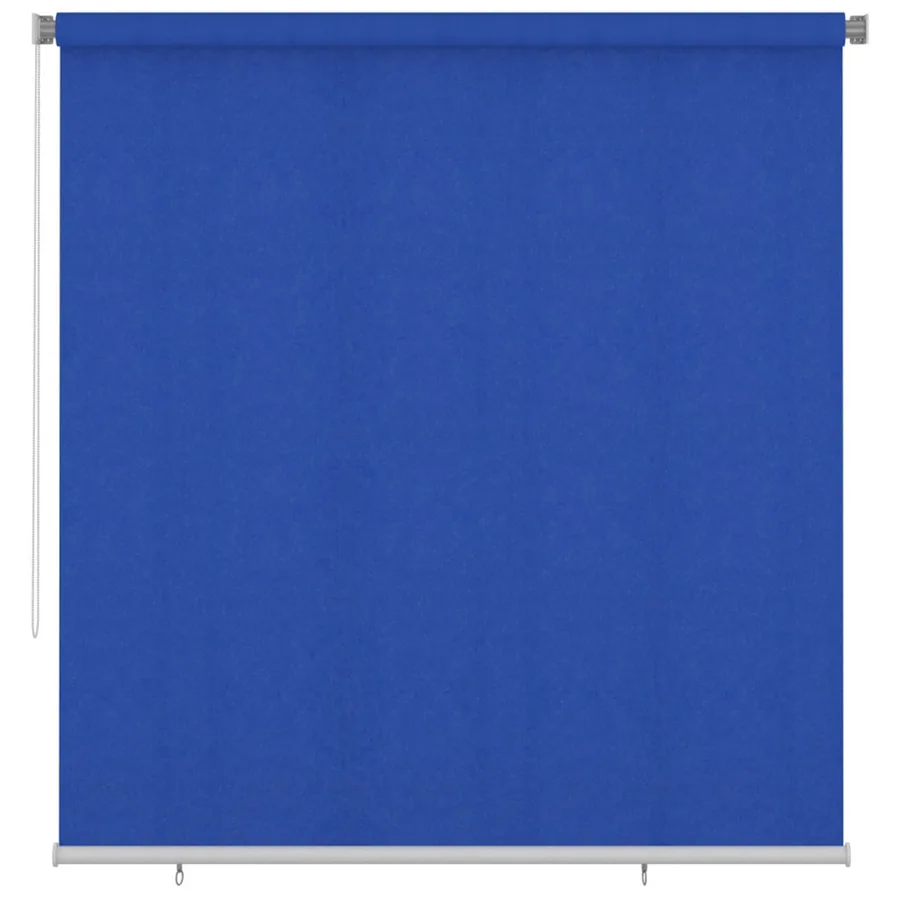 Store roulant d'extérieur 225 (l) x 230 (H) cm bleu HDPE
