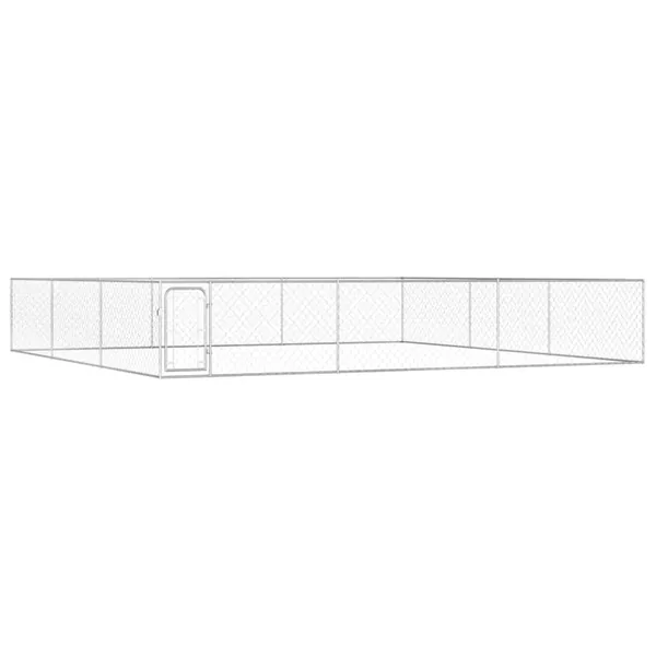 Chenil extérieur pour chiens Acier galvanisé 6x6x1 m