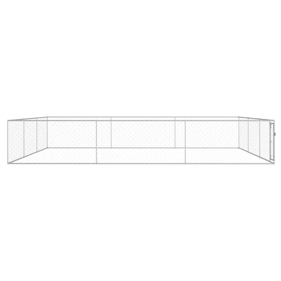 Chenil extérieur pour chiens Acier galvanisé 6x6x1 m - 2