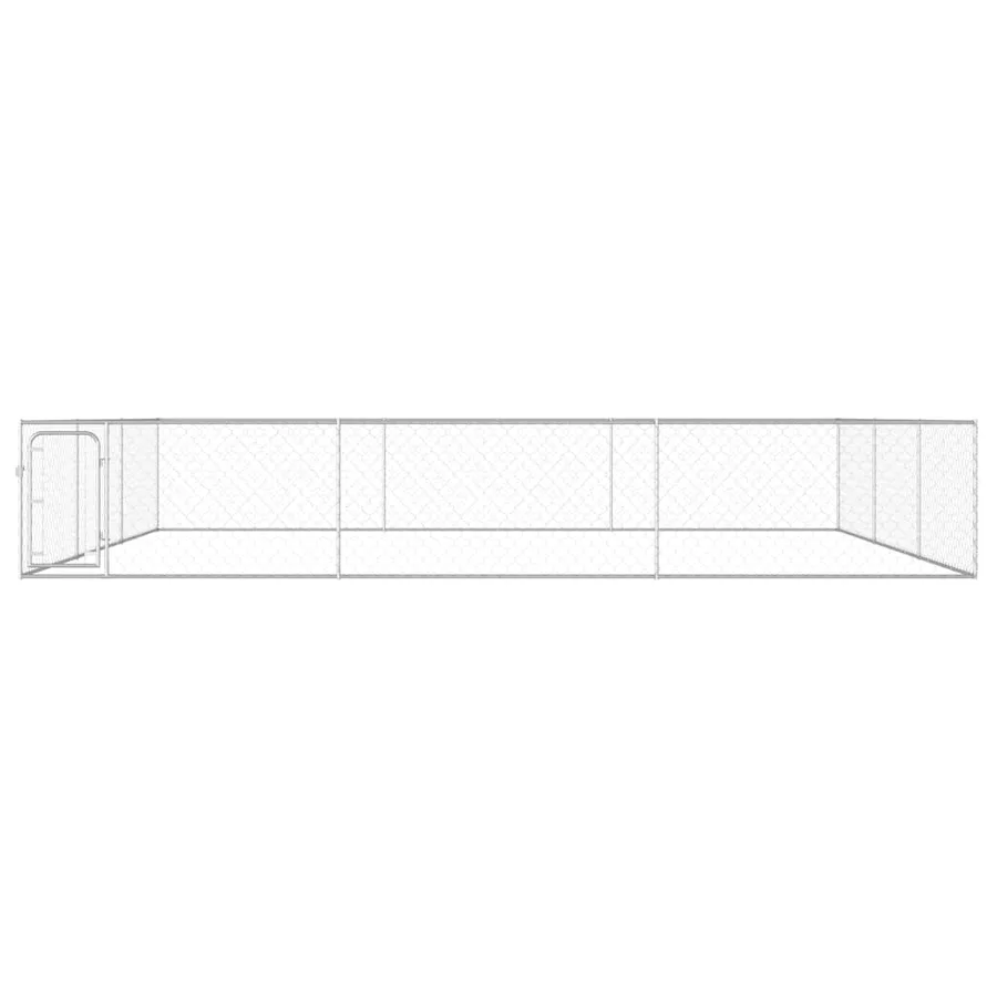 Chenil extérieur pour chiens Acier galvanisé 6x6x1 m - 3